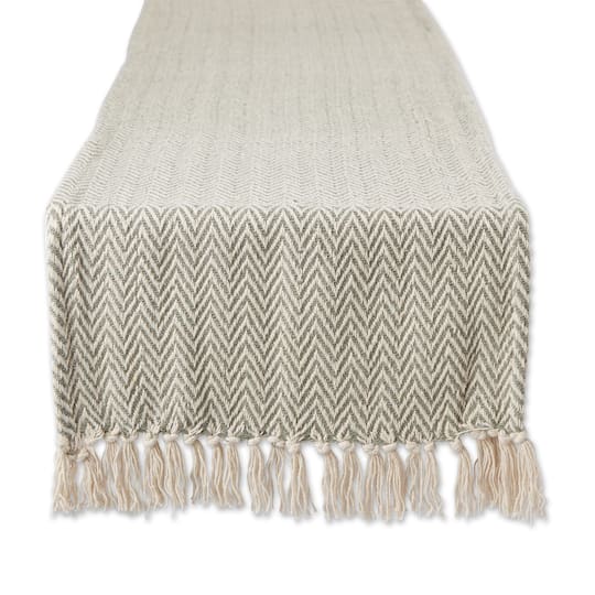 DII® 72" Chevron Handloom Table Runner in Artichoke | 15" x 72" | Michaels®